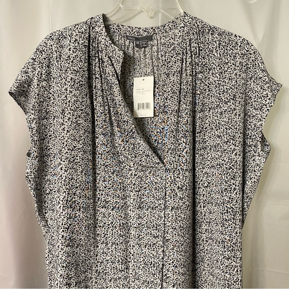 NWT 100% Silk Vince popover shift dress